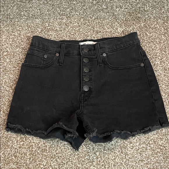 Madewell Pants - Madewell High Waist Button Fly Denim Shorts
